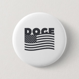 Doge Amerikansk Patriotisk Trump Effektivitet Knapp