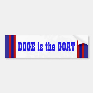 DOGE är GOAT Dept of Gov Effieciency Underbarare Bildekal