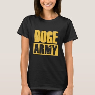 Doge Army Funny Gift för Dogecoin Fläkt T Shirt