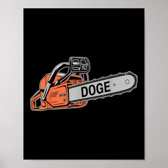 Doge Chainsåg D.o.g.e Saw Poster (Framsidan)