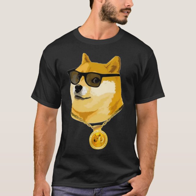 Doge Coin Hund - Forex Crypto Lagrar Trading Rolig T Shirt (Framsida)