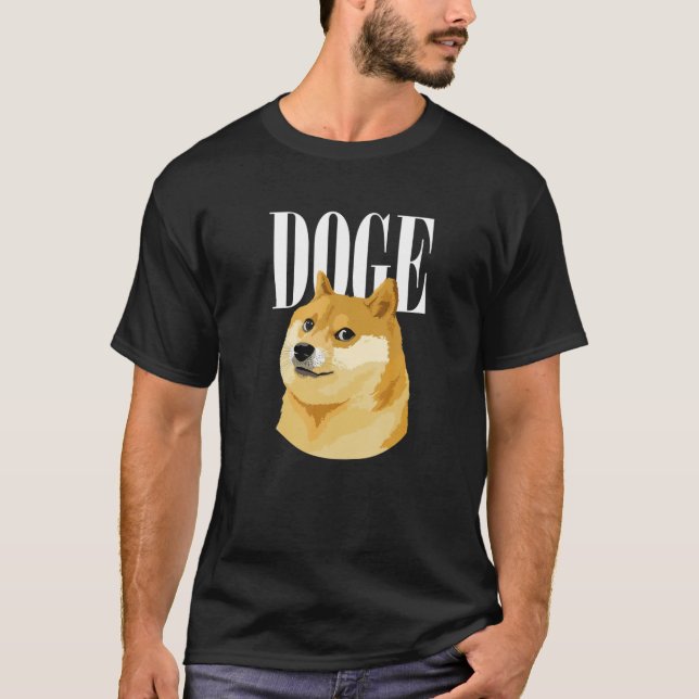 Doge Coola Funny Crypto Coin T Shirt (Framsida)