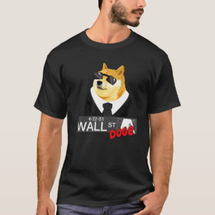Doge Corgi till Måne Cryptocurrency Crypto Dogec T Shirt