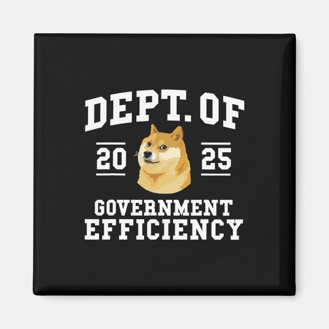 Doge D.o.g.e. Department of Government Efficiency  Magnet (Framsidan)