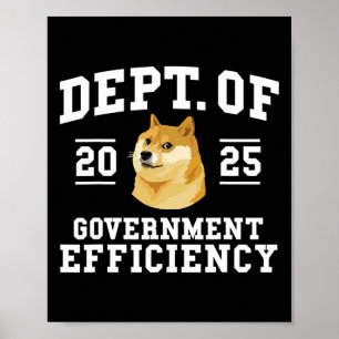 Doge D.o.g.e. Department of Government Efficiency Poster