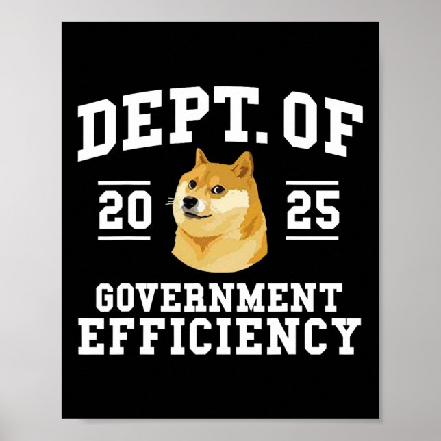 Doge D.o.g.e. Department of Government Efficiency  Poster (Framsidan)