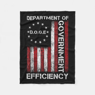 Doge D.o.t.ex. Department of Government Efficiency Fleecefilt