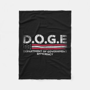 Doge D.o.t.ex. Department of Government Efficiency Fleecefilt