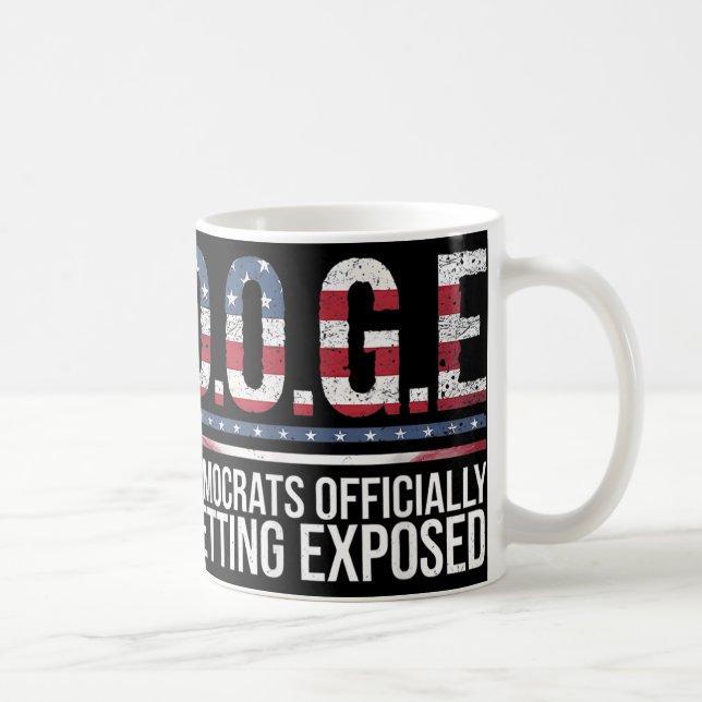 Doge D.o.t.ex. Department of Government Efficiency Kaffemugg (Höger)