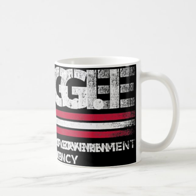 Doge D.o.t.ex. Department of Government Efficiency Kaffemugg (Höger)