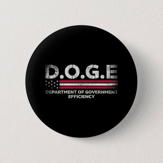 Doge D.o.t.ex. Department of Government Efficiency Knapp (Framsida)