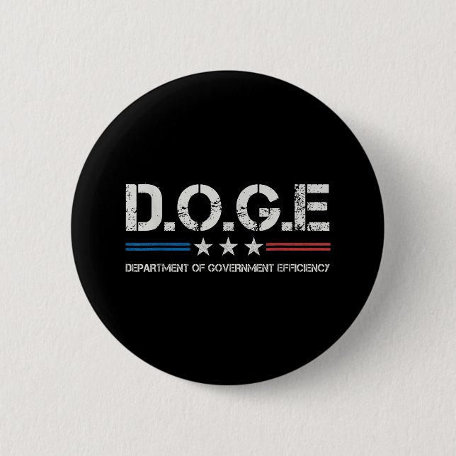 Doge D.o.t.ex. Department of Government Efficiency Knapp (Framsida)