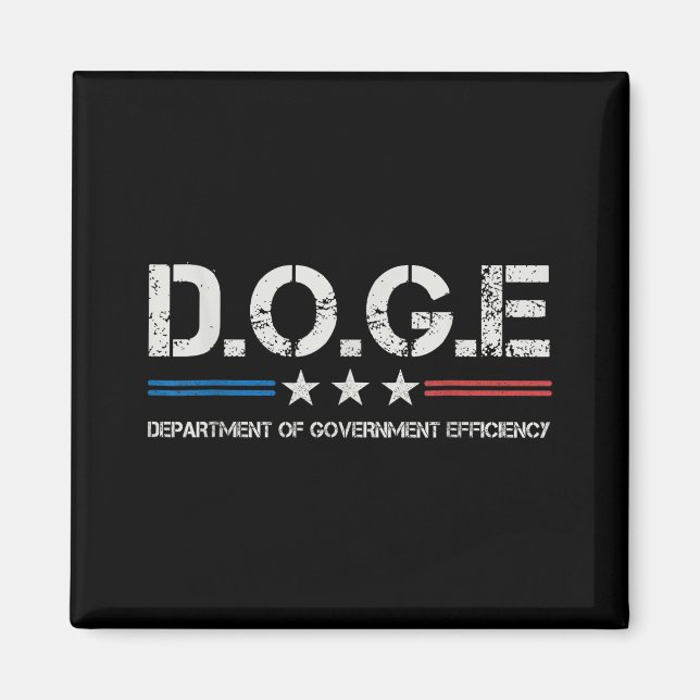 Doge D.o.t.ex. Department of Government Efficiency Magnet (Framsidan)