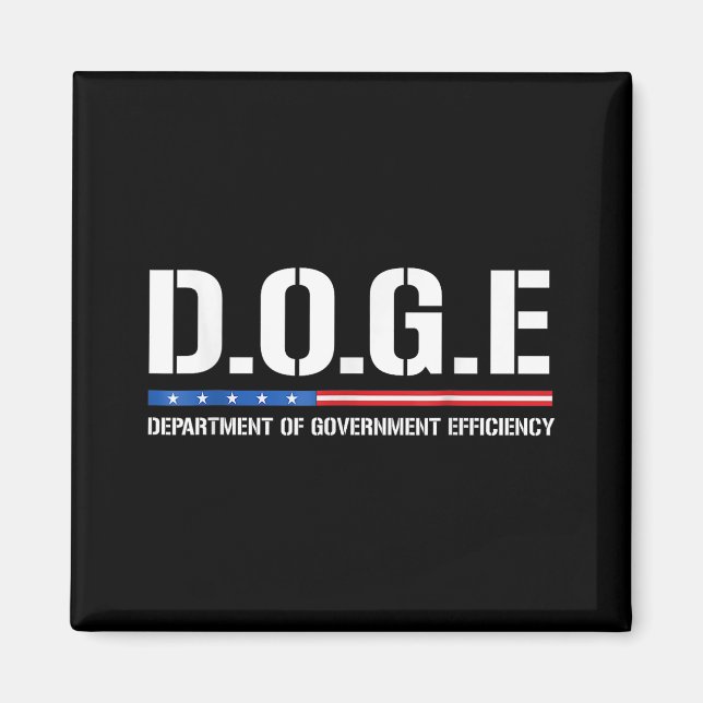 Doge D.o.t.ex. Department of Government Efficiency Magnet (Framsidan)