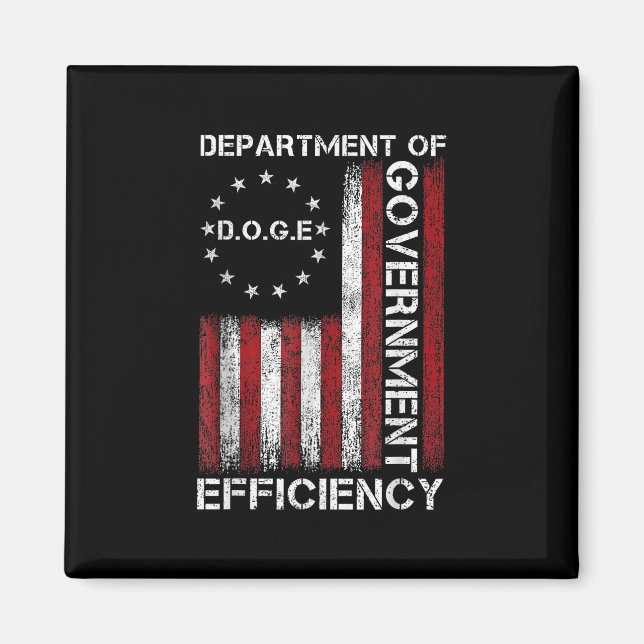 Doge D.o.t.ex. Department of Government Efficiency Magnet (Framsidan)