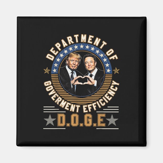 Doge D.o.t.ex. Department of Government Efficiency Magnet (Framsidan)