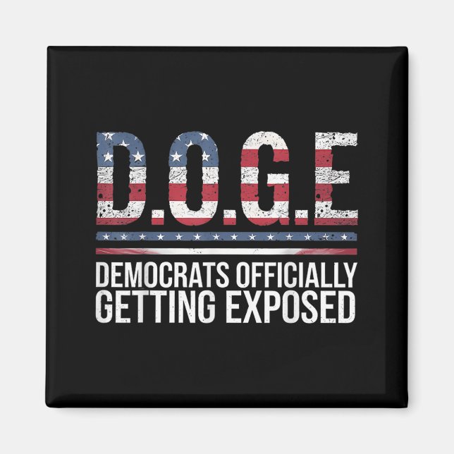 Doge D.o.t.ex. Department of Government Efficiency Magnet (Framsidan)