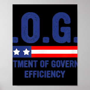 Doge D.o.t.ex. Department of Government Efficiency Poster