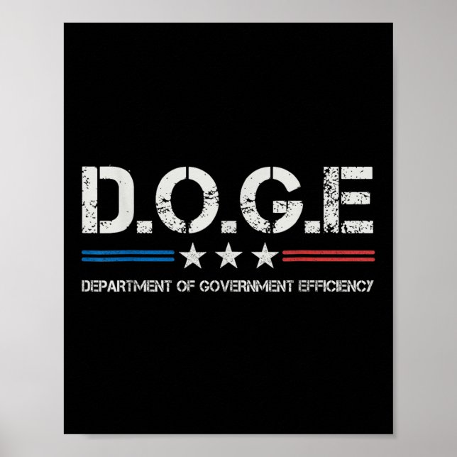 Doge D.o.t.ex. Department of Government Efficiency Poster (Framsidan)