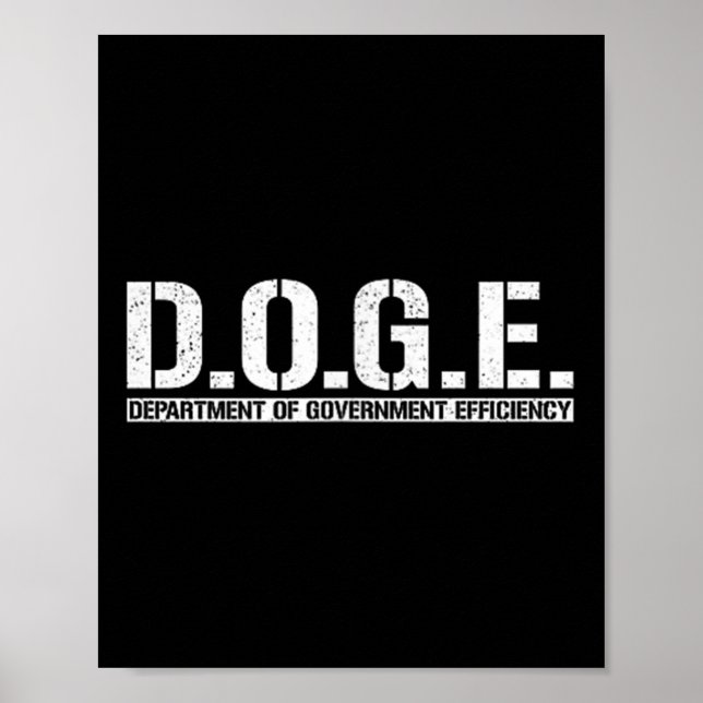Doge D.o.t.ex. Department of Government Efficiency Poster (Framsidan)
