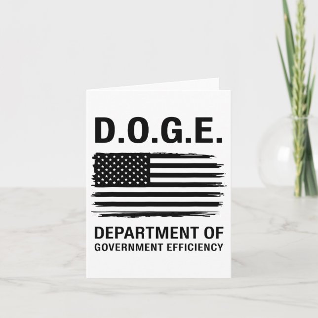 Doge Department Of Government Efficiency 4  Kort (Framsida)