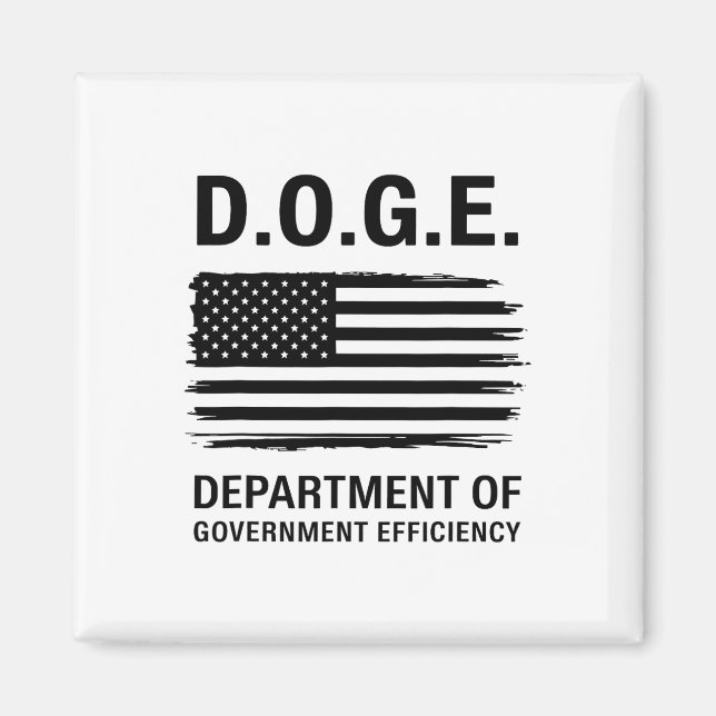 Doge Department of Government Efficiency 4 Magnet (Framsidan)