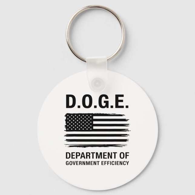Doge Department of Government Efficiency 4 Nyckelring (Framsida)