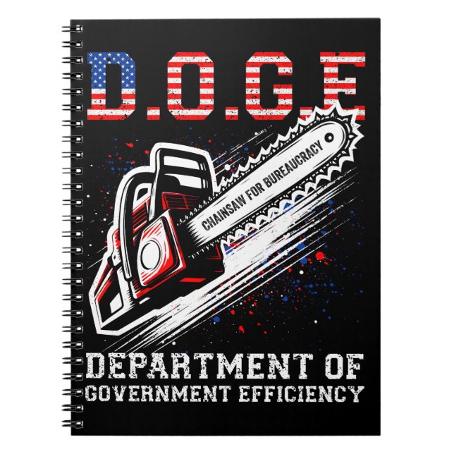 DOGE Department of Government Efficiency Anteckningsbok (Framsidan)