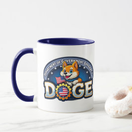 DOGE Department of Government Efficiency Logotyp Mugg