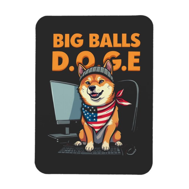 Doge Department of Government Efficiency Magnet (Vertikal)