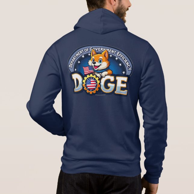 DOGE Department of Government Efficiency Manar T Shirt (Baksida)