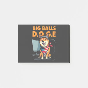 Doge Department of Government Efficiency Post-it Block