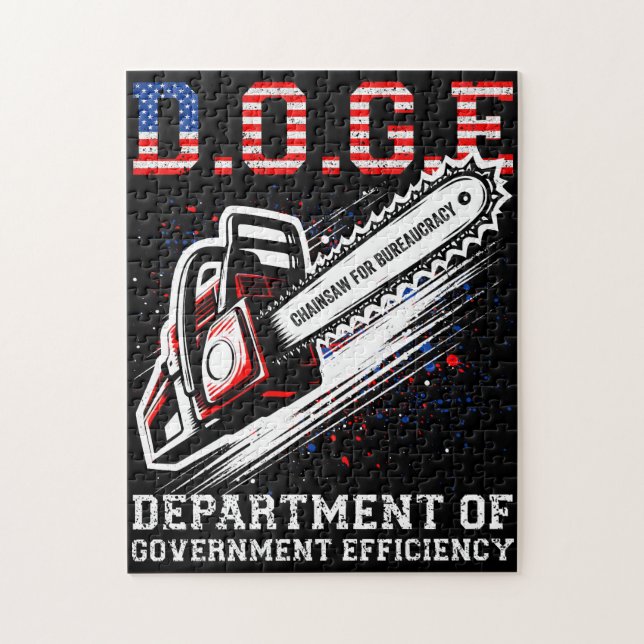 DOGE Department of Government Efficiency Pussel (Vertikal)