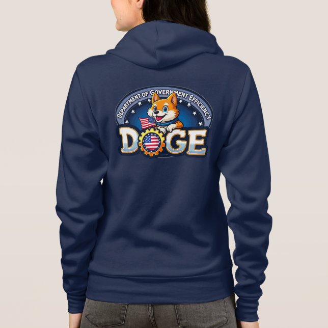 DOGE Department of Government Efficiency Women's T Shirt (Baksida)