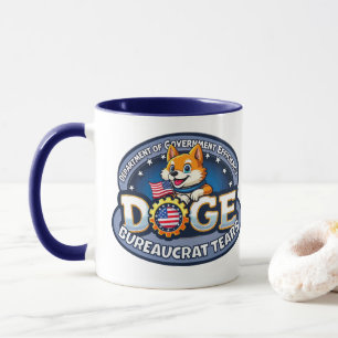 DOGE Dept of Govt Efficiency Byråaucrat Tårar Mugg
