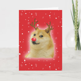 Doge Dogright Doggo Dog Jul Meme Kort röd