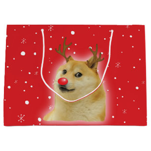 Doge Dogright Doggo Hund Jul Meme Kort röd