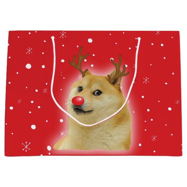 Doge Dogright Doggo Hund Jul Meme Kort röd (Framsidan)