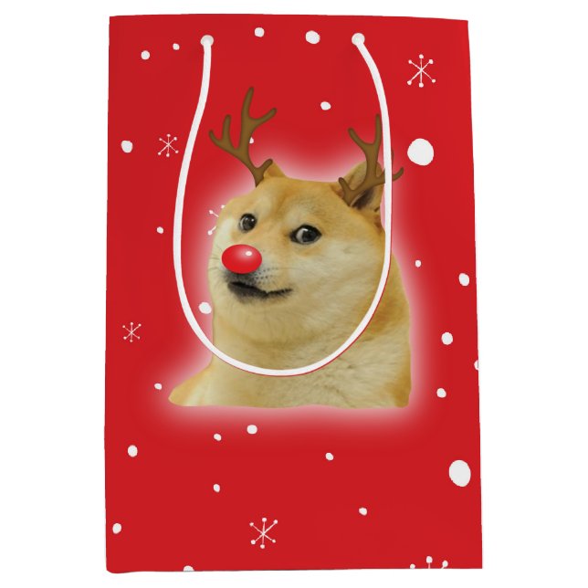Doge Dogright Doggo Hund Jul Meme Kort röd (Framsidan)