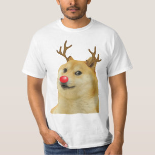 Doge Dogright Doggo Hund Jul Meme Kort röd T Shirt