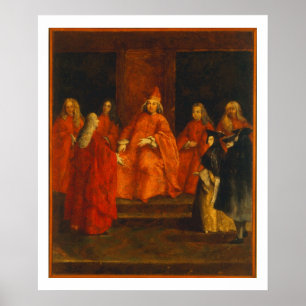 Doge Grimani på sin Throne Poster