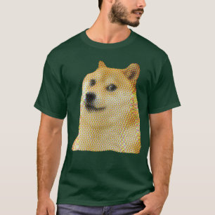 Doge halvtonepunkter meme Doggo Shiba Inu #Dogrigh T Shirt