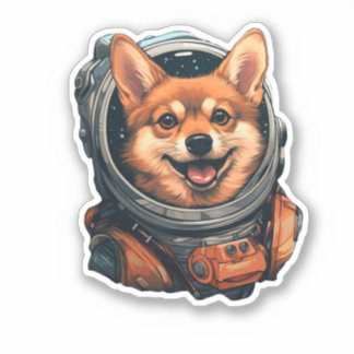 Doge Hund Astro Hund Shiba Inu Sticker Klistermärken