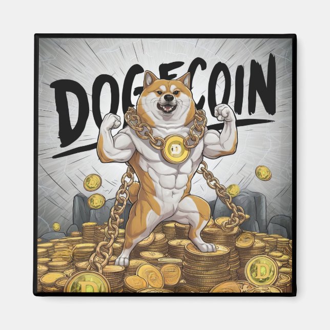 Doge Hund Magnet (Framsidan)