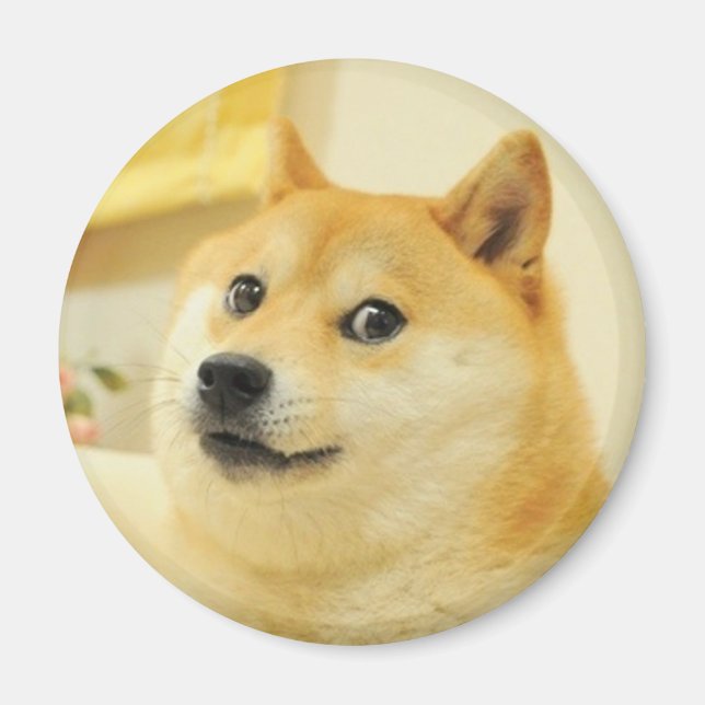 Doge Hund Magnet (Framsidan)