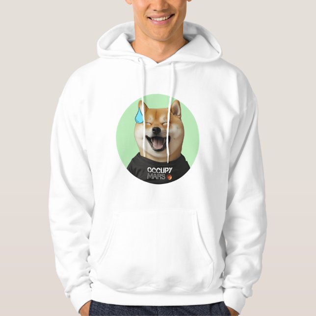 Doge Hund som DOGE Guy Hoodie (Framsida)