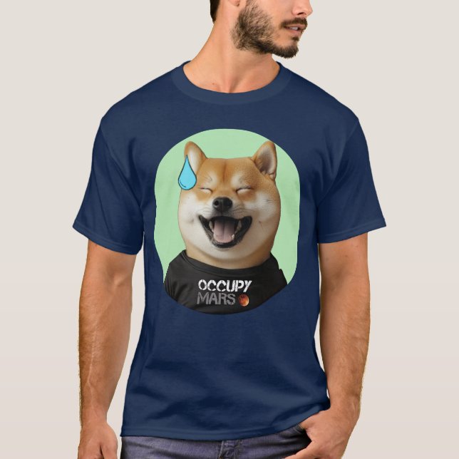 Doge Hund som DOGE Guy T Shirt (Framsida)