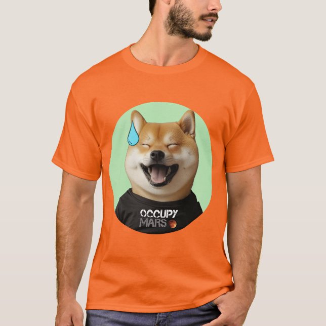 Doge Hund som DOGE Guy T Shirt (Framsida)