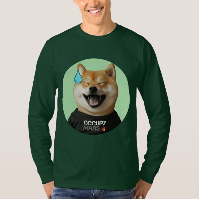 Doge Hund som DOGE Guy T Shirt (Framsida)