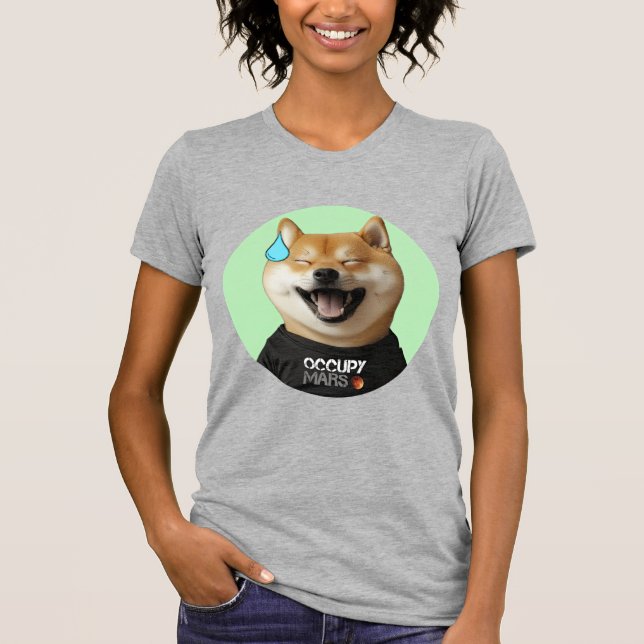Doge Hund som DOGE Guy T Shirt (Framsida)